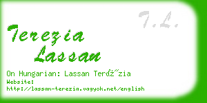 terezia lassan business card